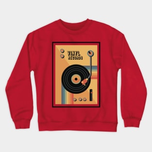 Vinyl Record Player Crewneck Sweatshirt